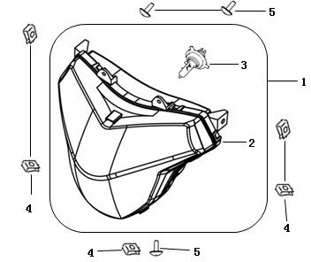 Scheinwerfer China Strada