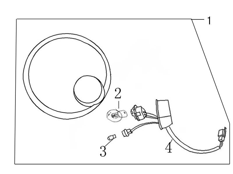 Hauptscheinwerfer China Swan - Riva dunkelblau