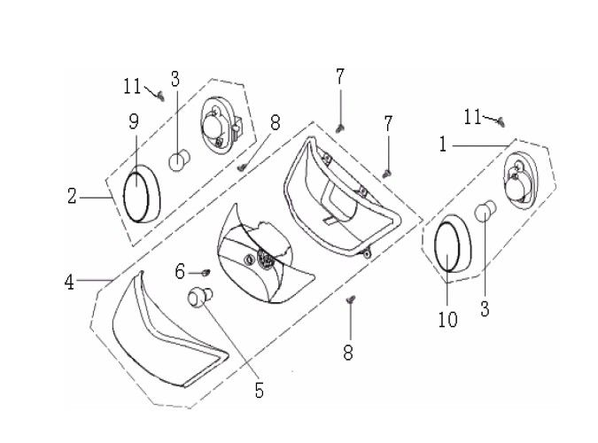 Scheinwerfer Generic Cracker limitiert weiß 2009 2-Takt 25