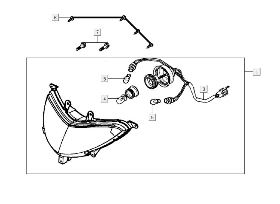 Scheinwerfer Kymco Grand Dink 250cc