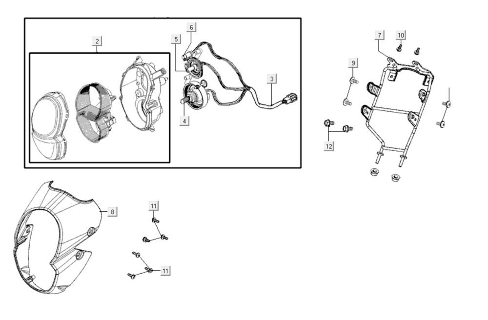 Scheinwerfer Kymco K-Pipe 125cc