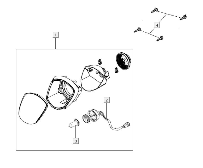 Scheinwerfer Kymco Like 125cc