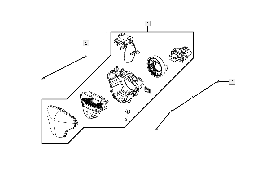 Kymco Like Stirnlampe von 2018