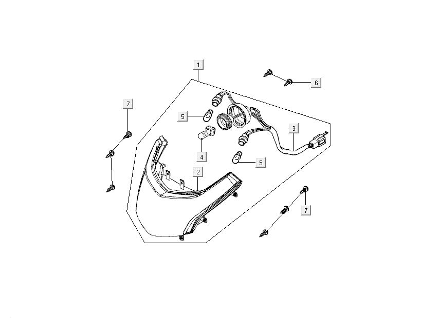Scheinwerfer Kymco New Dink 4-Takt deep ocean blue