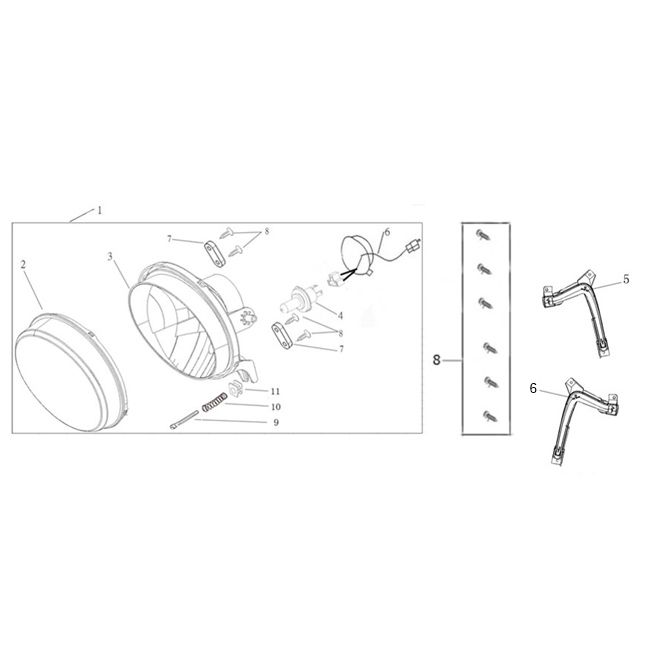 Scheinwerfer-/LED-Streifen Agm Veterano