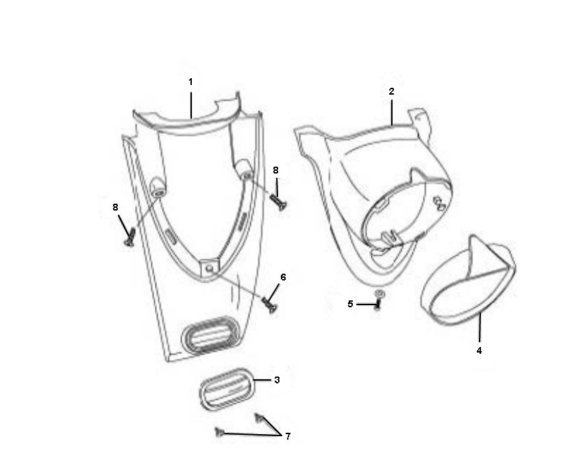 Scheinwerferspoiler Rover Fun 4-Takt