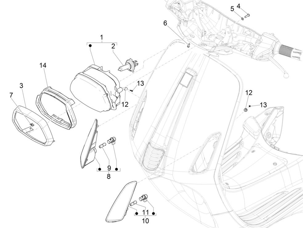 Vespa Sprint 4-Takt-Motor mit 3 Ventilen (Euro4 IGET)