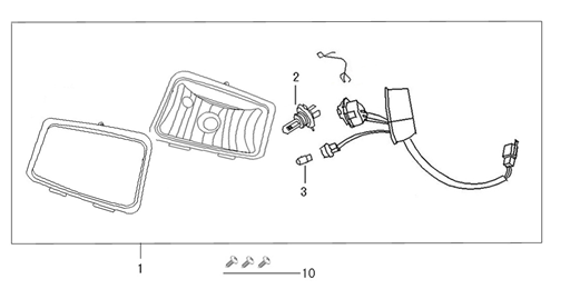 Scheinwerfer Vom Riva Sport flach matt-anthrazit