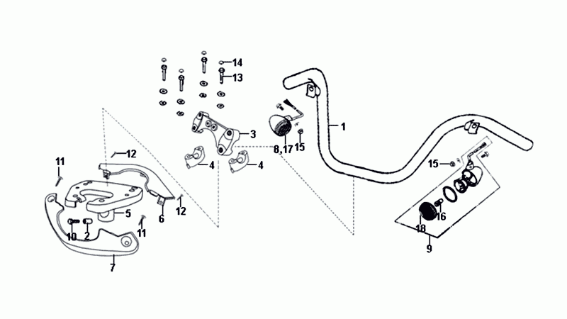 Scheinwerferabdeckung Spiegel Schalter Sym Allo Euro4 (BK-5560S) Helles Schwarz