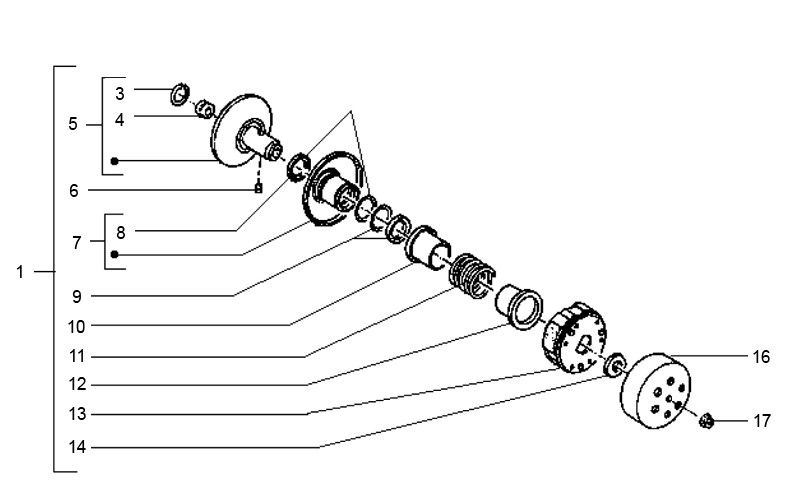 Kupplung Gilera Runner 98-2005 2-Takt