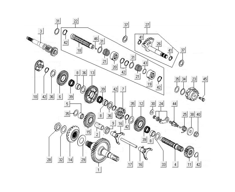 Kupplung Kymco MXU 400