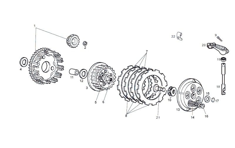 Kupplung SENDA R X-TREME 2007 E2 3ED
