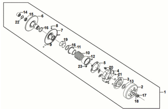 Sym X'PRO 125-Kupplung