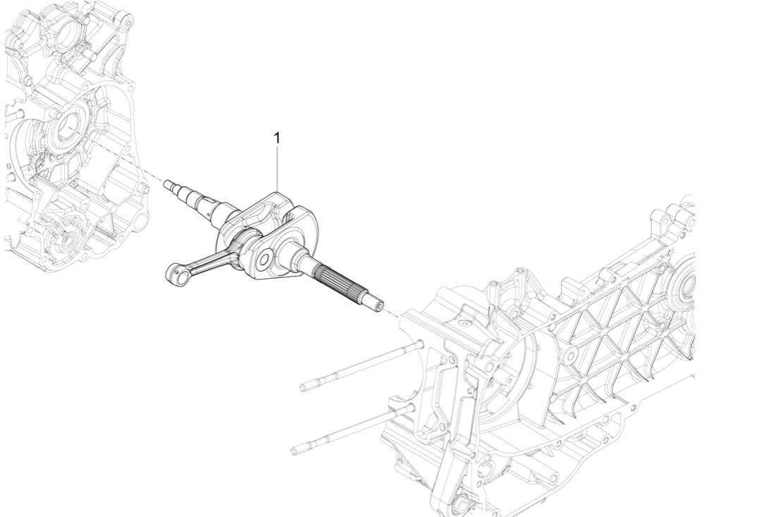Kurbelwelle Vespa Sprint 150 3V IE ABS Euro 3 2015