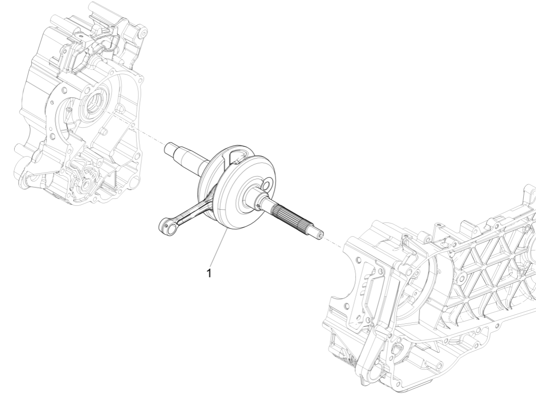 Piaggio Medley 125 ABS E5 2021-2022 Kurbelwelle (EMEA)