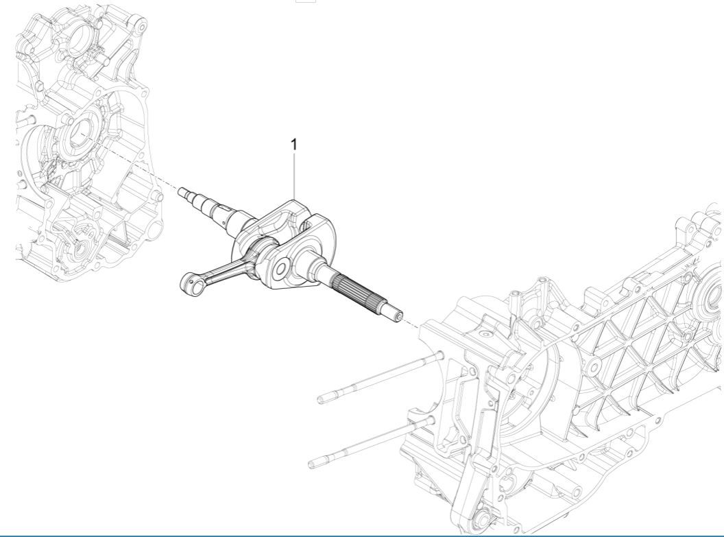 Kurbelwelle Vespa Sprint 125 4T 3V IE ABS
