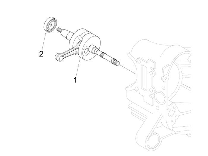 Kurbelwelle Piaggio Liberty 4-Takt