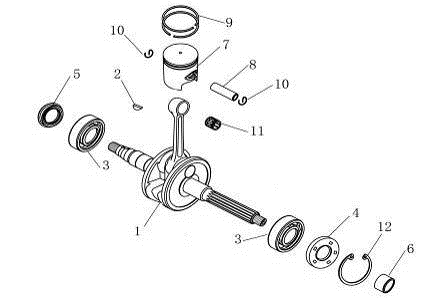 Kurbelwelle AGM Venom weiß