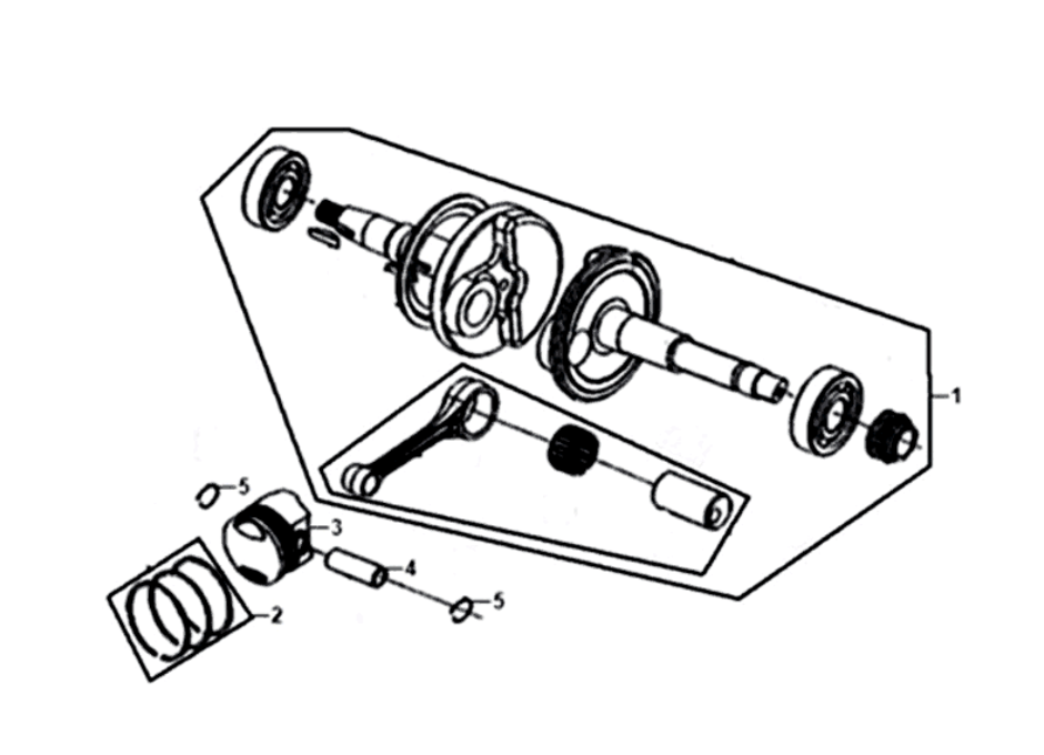 Kurbelwelle Sym Jet 14