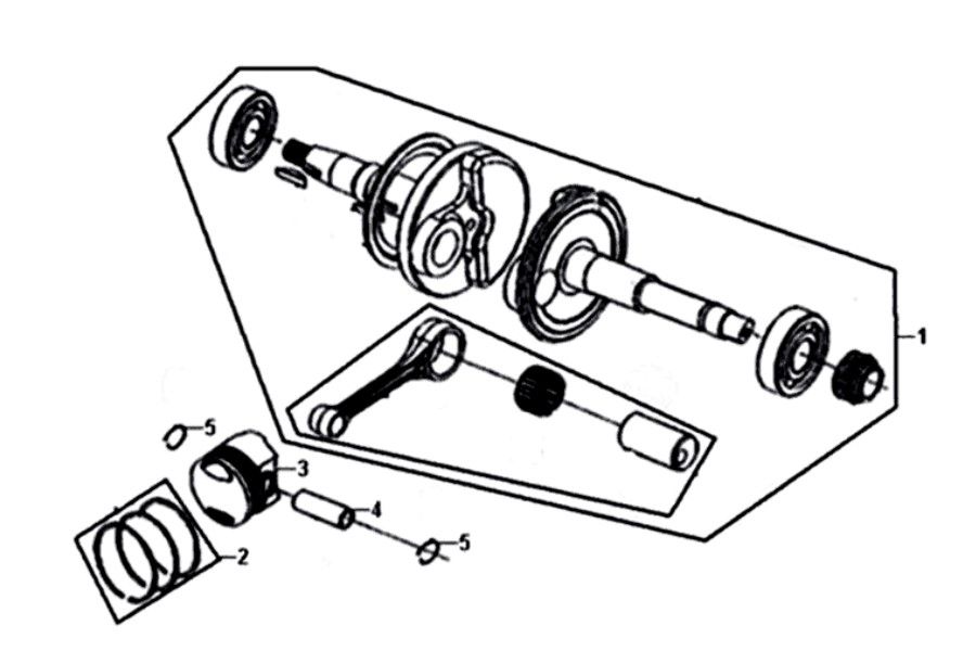 Kurbelwelle Sym Symphony ST euro4