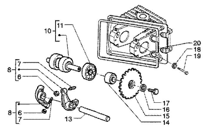 Zylinderkopf Piaggio Liberty 4-Takt bis 2005