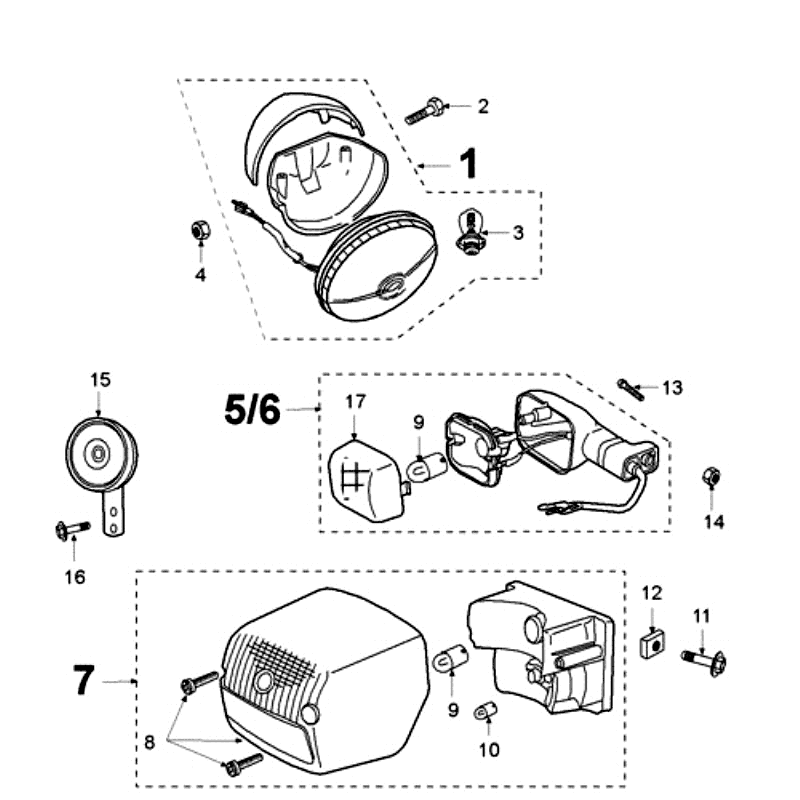 Licht Peugeot Fox Lieferung Rot