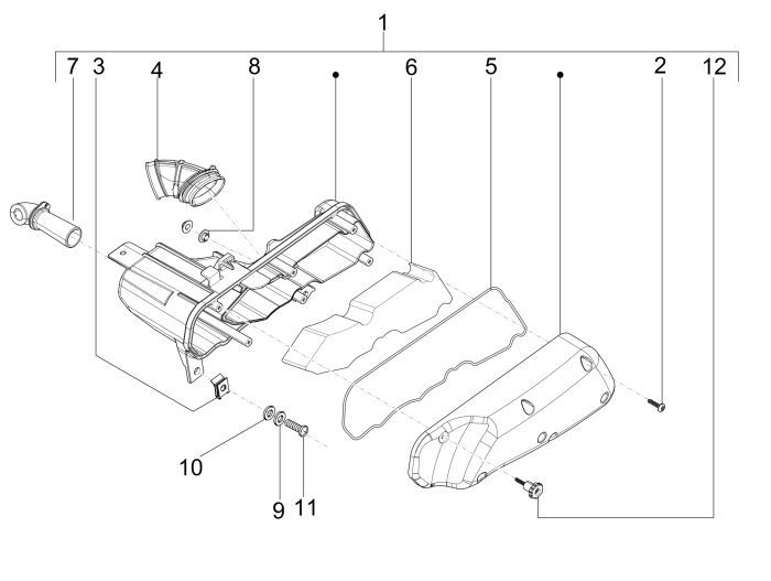 Luftfilter 2 Vespa Sprint 2-Takt
