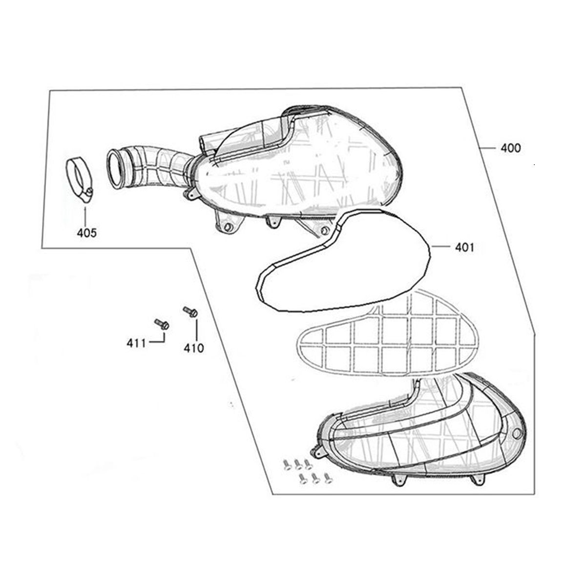 Luftfilter AGM VX50 flach matt-anthrazit