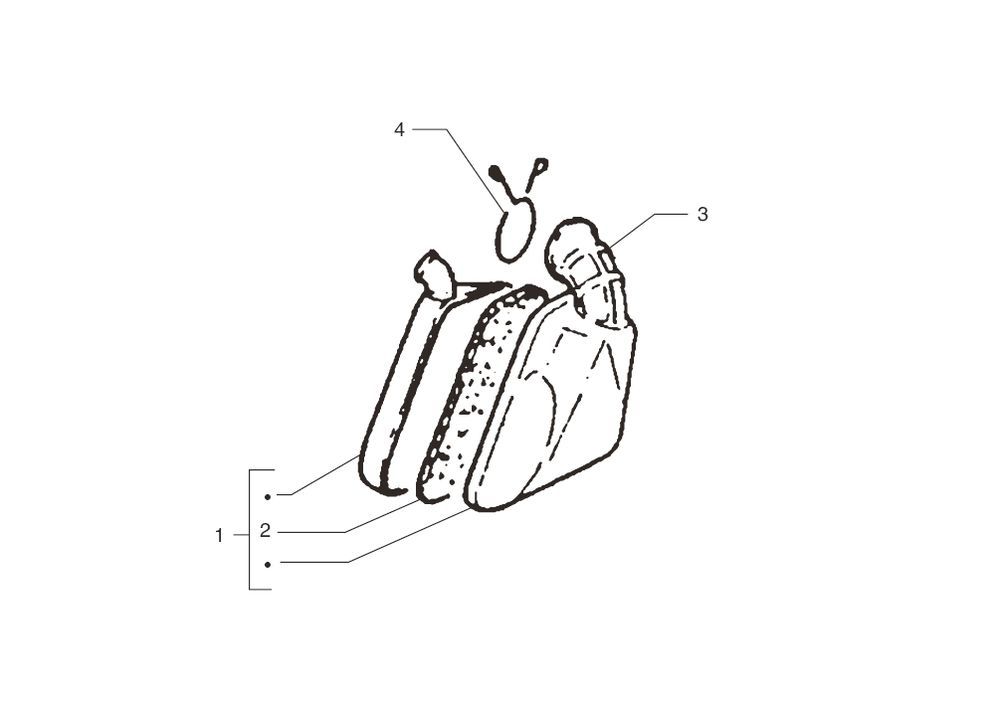 Luftfilter Beta Ark-K AC gelb-Silber 2-Takt