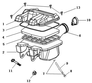 Luftfilter China Strada