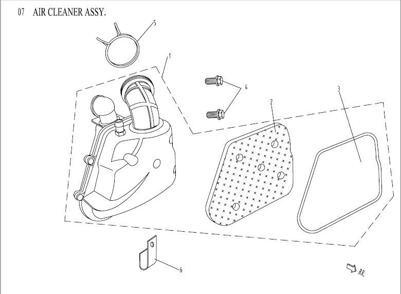 Luftfilter China Venom schwarz