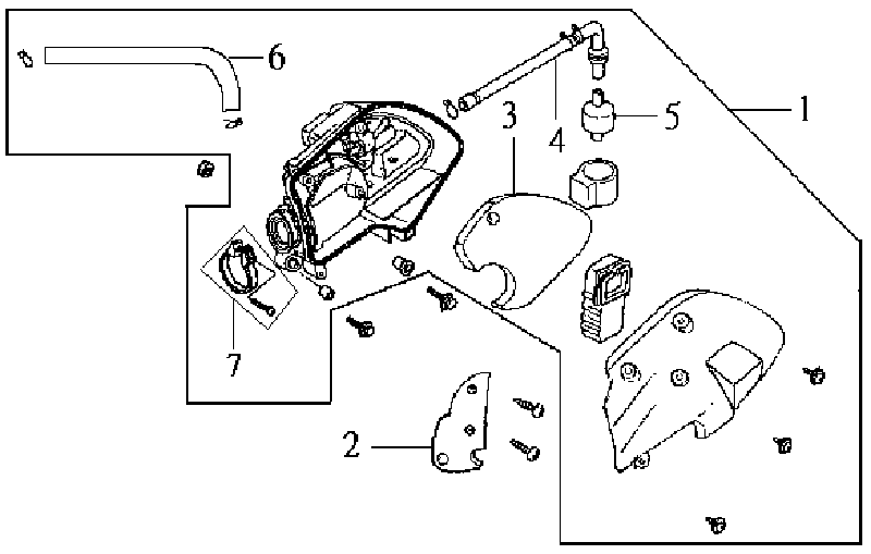 Luftfilter Sym DD50 blau