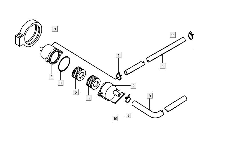 Luftfilterteile Kymco Super9 2t lc om matblack-yellow