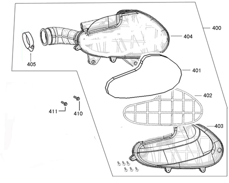 Luftfilter Fosti Touring dunkelblau