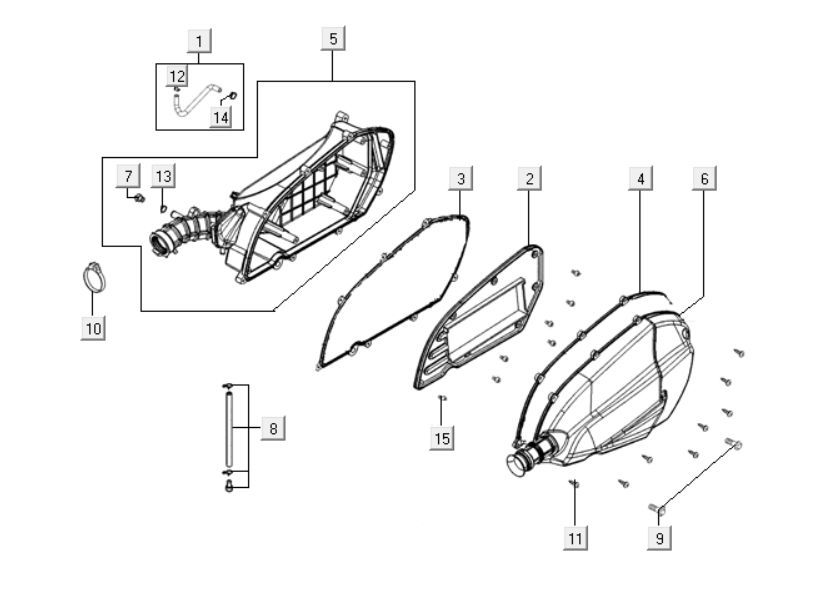 Luftfilter Kymco Downtown 125i