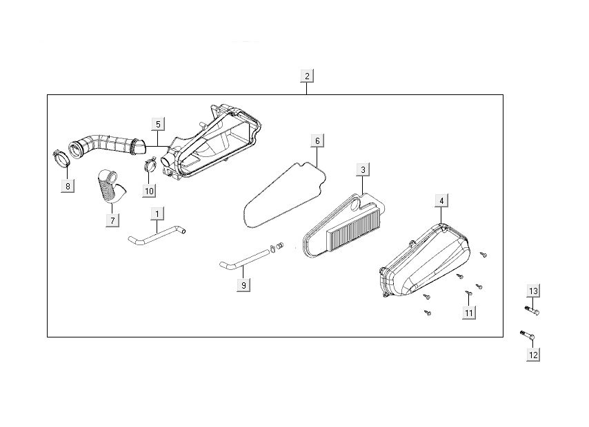 Luftfilter Kymco Like 4-Takt