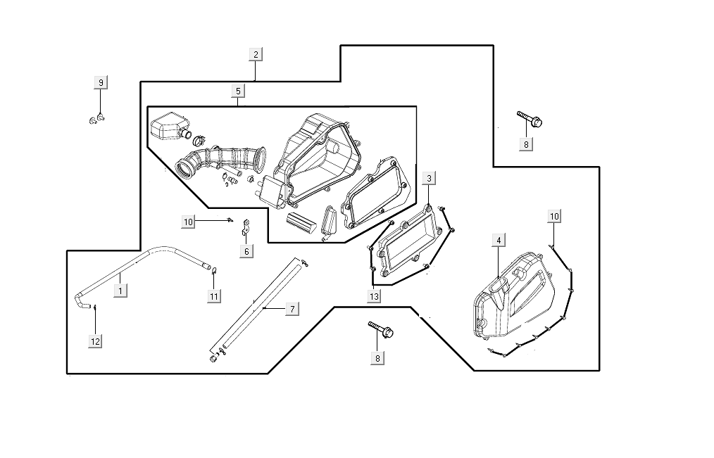 Kymco Like Luftfilter von 2018
