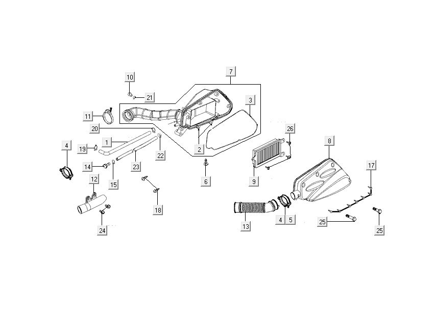 Luftfilter Kymco New Dink 4-Takt deep ocean blue