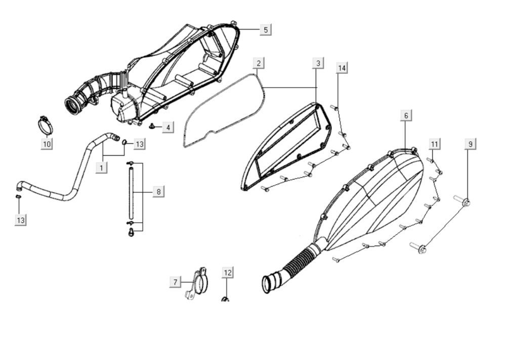 Luftfilter Kymco Xciting 400i Perlschwarz