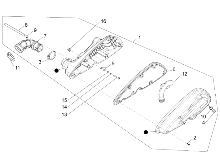 Luftfilter Piaggio Beverly 350 E3 Sport Touring 2013-2014