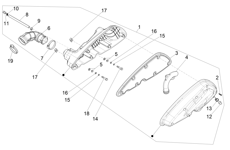Luftfilter Piaggio MP3 350 Maxi Sport E4 ABS 2018-2020 (EMEA)
