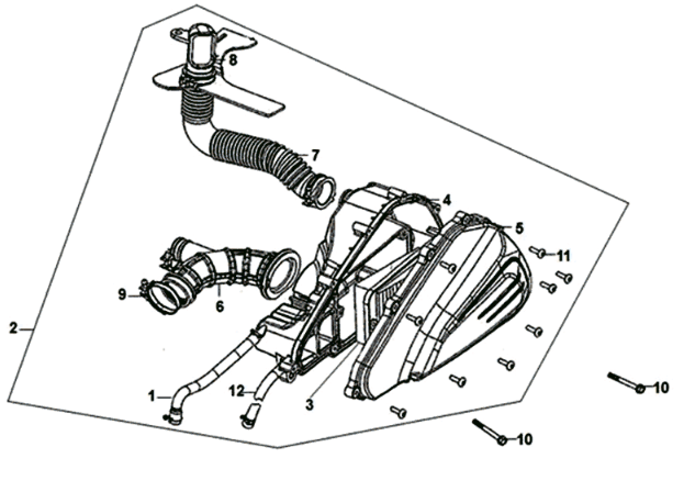 Sym Jet 14 125I E4 Luftfilter