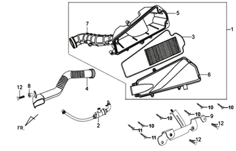 Luftfilter Sym XPRO 50 E4