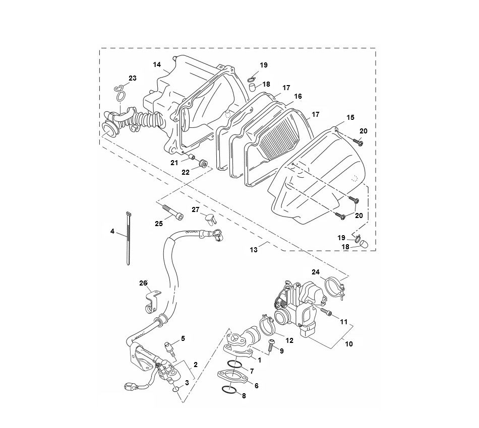 Luftfilter Yamaha Aerox 4-Takt 2014