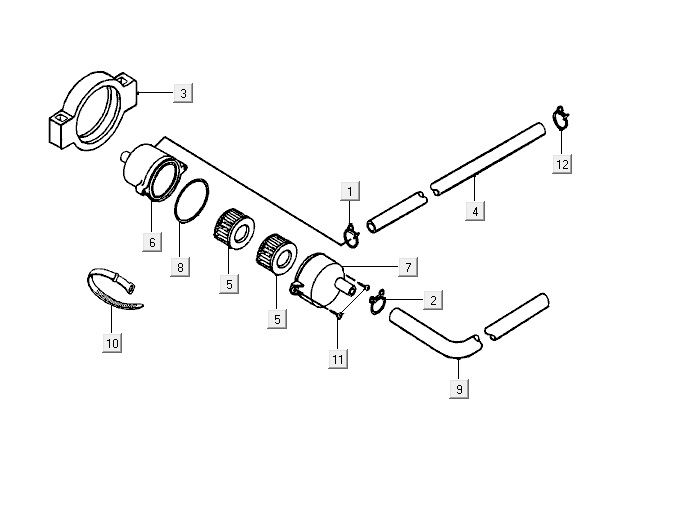 Luftfilterteile Kymco Vitality 2t ac blau