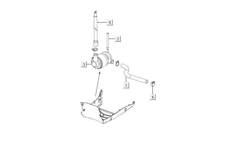 Luftmembran Kymco Agility RS 4-Takt schwarz 11
