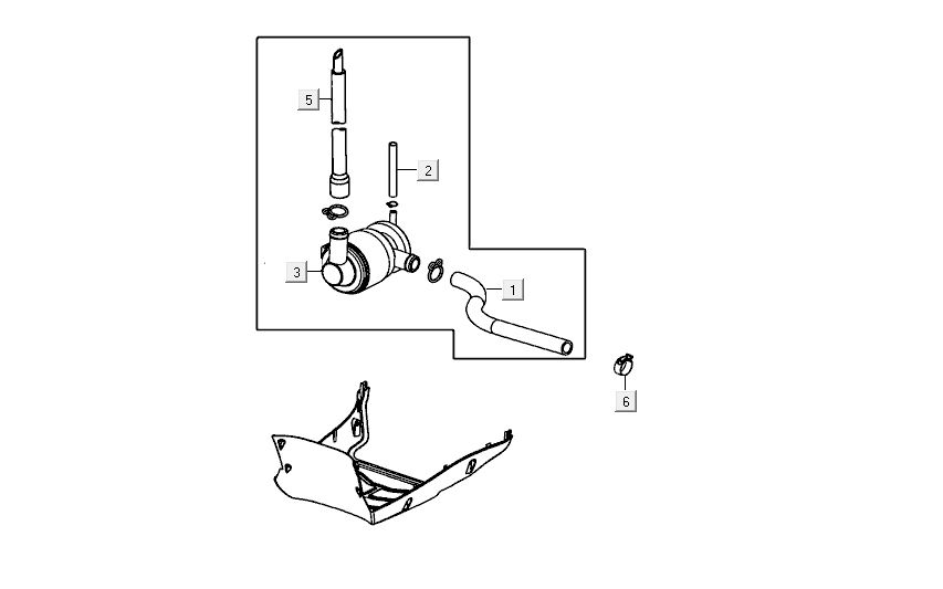 Luftmembran Kymco Carry 4-Takt weiß