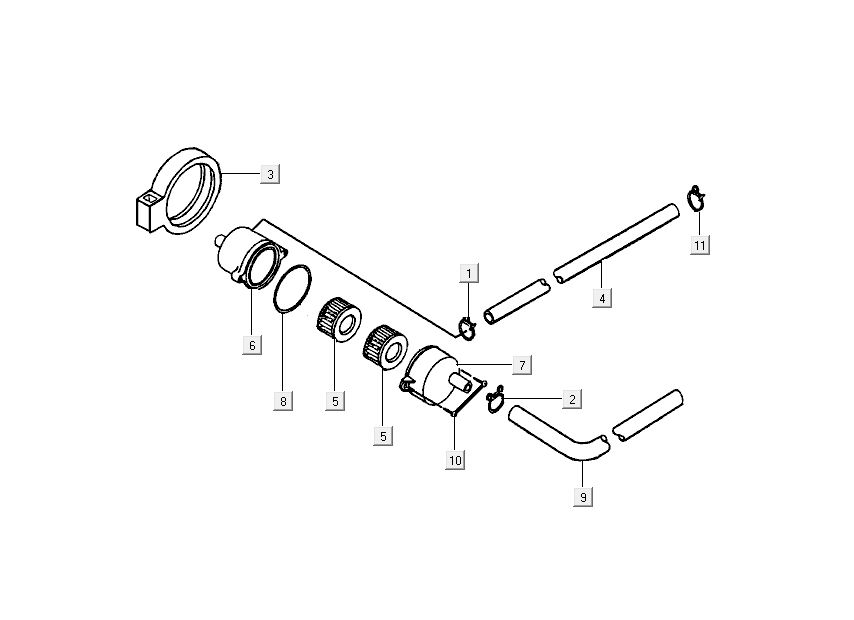 Luftmembran Kymco Grand Dink 2-Takt Silber