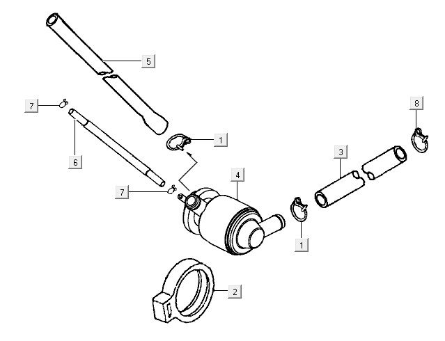 Luftmembran Kymco Vitality 4t AC Anthrazit