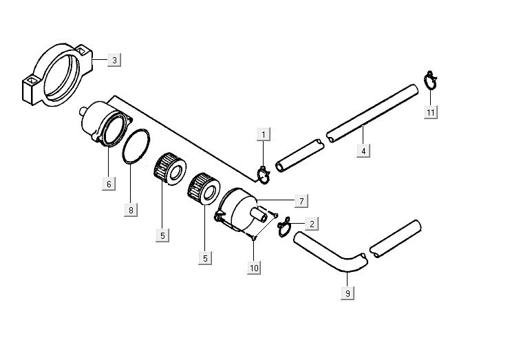Luftmembran Kymco Yup 2t ac Silber